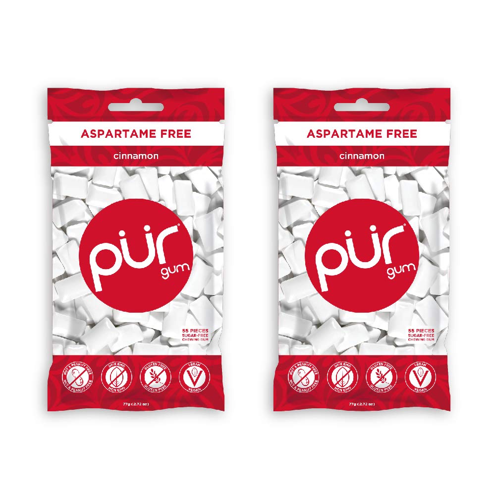 PUR Gum, Cinnamon, 55 Count (Pack of 2)
