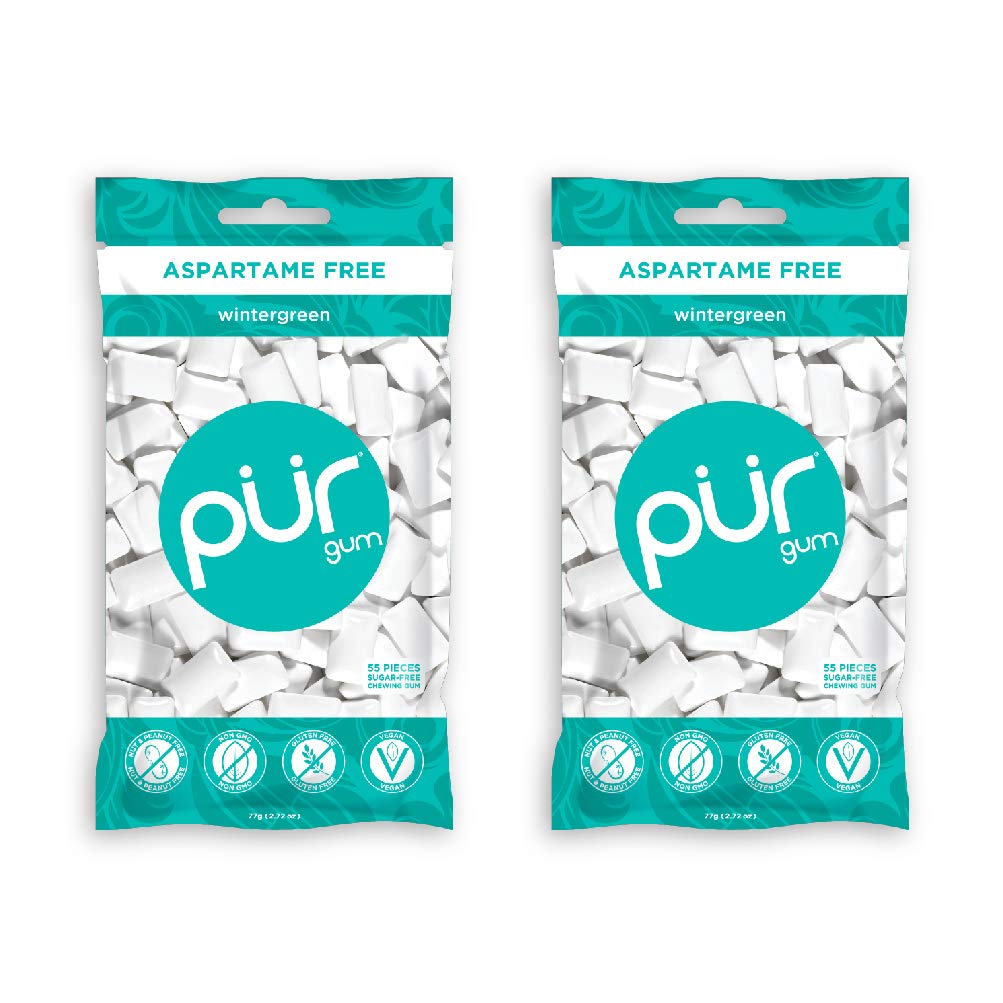 Pur Gum, Wintergreen Mint, 2.72-Ounce, 2 Pack