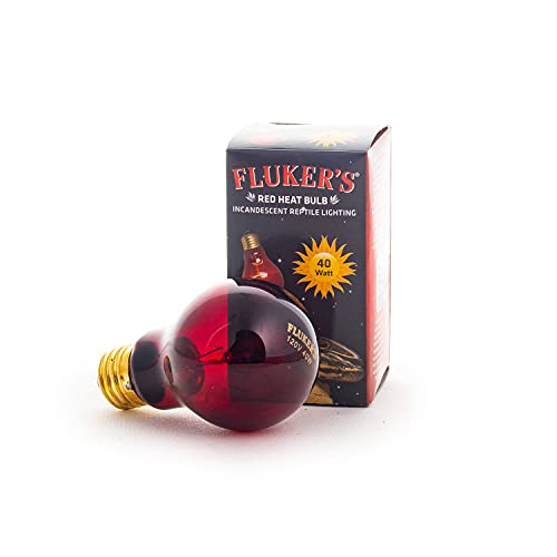 Fluker's Red Heat Bulbs for Reptiles,Black