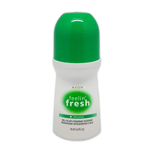 Avon Feelin' Fresh Anti-perspirant Roll-on Deodorant. Original. Fresh Citrus Floral Scent for Women. 2.6 Oz. Pack of 6