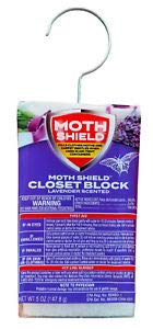 Moth Shield 4 Pk Closet Block Lavender Scented