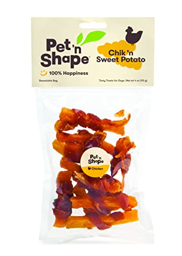 Pet 'n Shape Chik 'n Sweet Potato - All Natural Dog Treats, Chicken, 4 oz, 11204