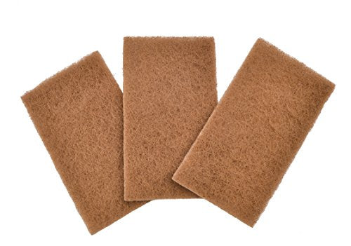 Full Circle Neat Nut Walnut Shell Scouring Pads, Non-Scratch, Set of 3, 5 oz