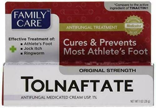 [3 PACK] Family Care Tolnaftate Antifungal Cream 1% Compare to Tinactin- 1 fl.oz