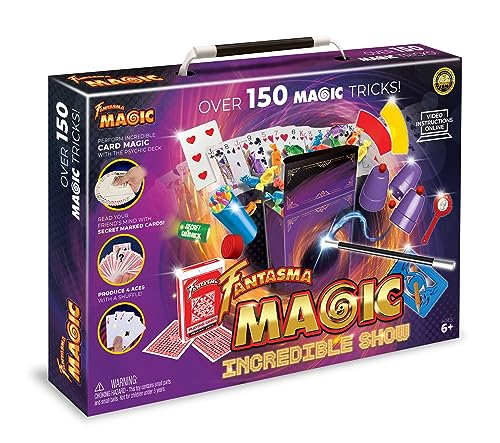 Fantasma Most Incredible Show Magic Set-150+ Tricks (6006) - Classic Beginner's Magic Kit for Boys and Girls 6 and Older, Blue