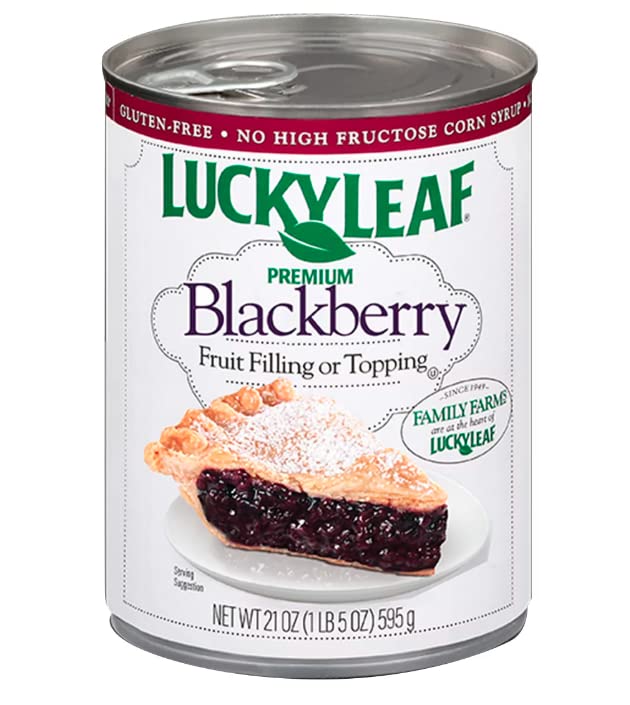Lucky Leaf Premium Blackberry Pie Filling or Topping 21 oz 4 Pack