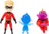 Mattel Disney Pixar The Incredibles Dash Action Figure 3.5-in with 2 Jack-Jack Figures 2.2-in and 2.4-in, Movie Character Toys Highly Posable with Authentic Design, Kids Gift for Ages 3 Years Old & Up