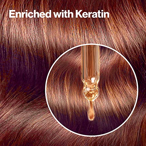 REVLON Colorsilk Beautiful Color Permanent Hair Color with 3D Gel Technology Keratin 100 Gray Coverage Hair Dye, 55 Light Reddish Brown, 1 Count