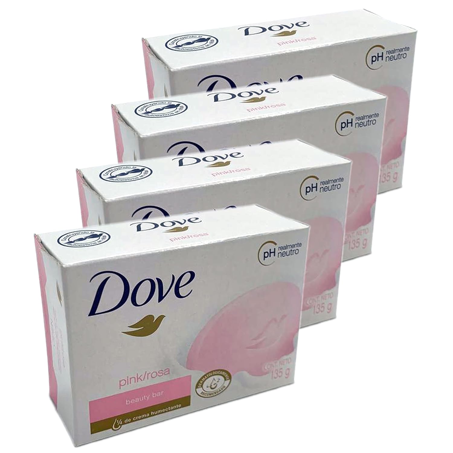 Dove Pink Beauty Cream Bar 4.75 Oz / 135 Gr (Pack of 4)