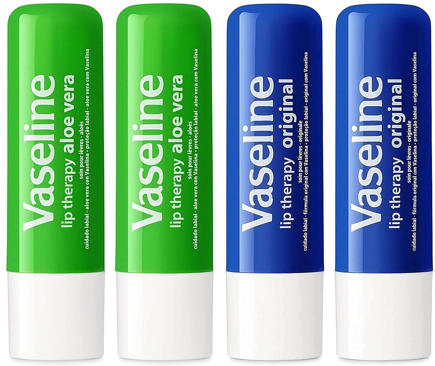 Vaseline Lip Therapy Stick (2 Aloe - 2 Original)