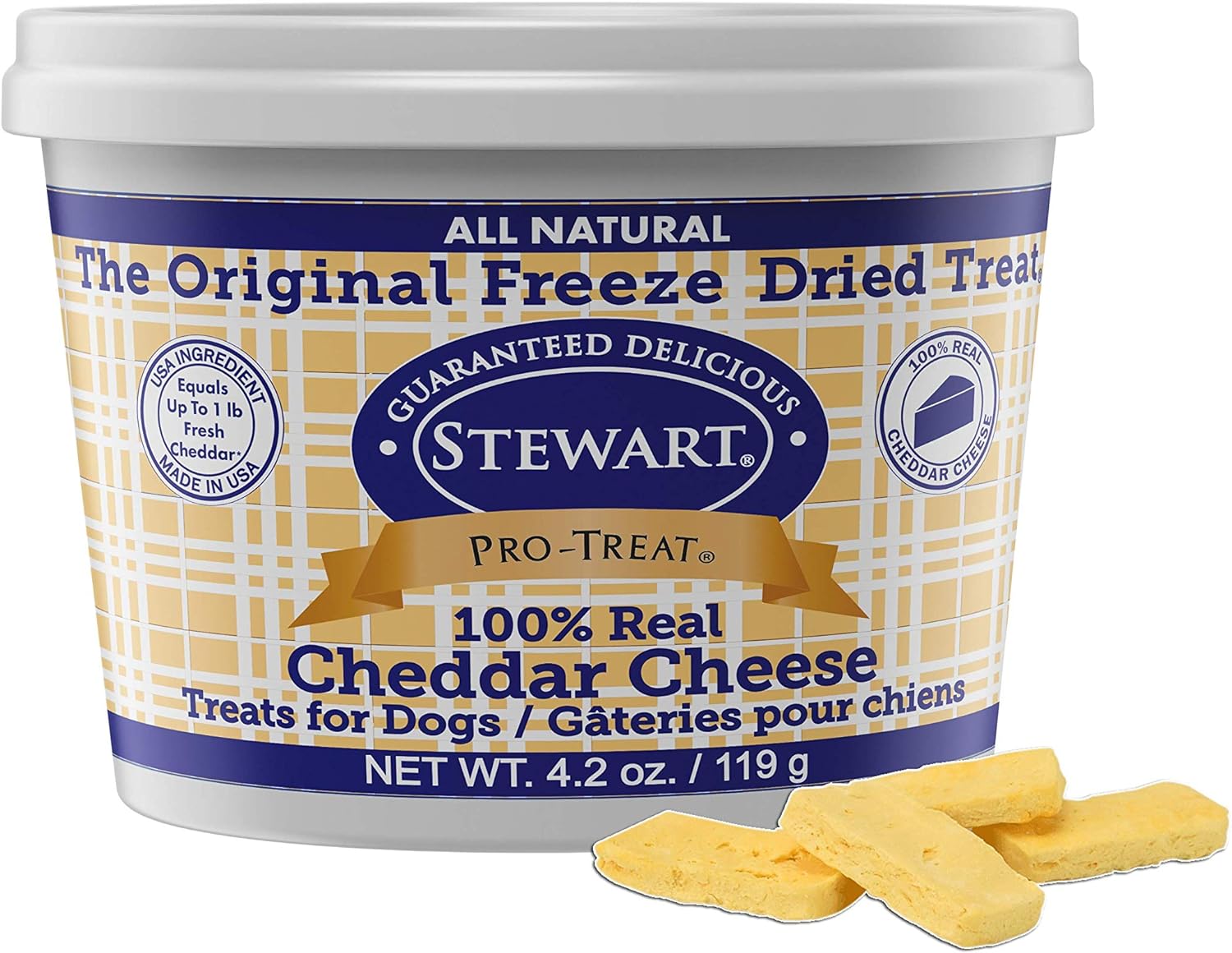 Stewart Freeze Dried Treats, Yellow, 4.2 oz. (401718)
