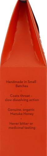 Wedderspoon Organic Manuka Honey Drops, Ginger & Echinacea, 20 Count (Pack of 1) | Genuine New Zealand Honey | Perfect Remedy For Dry Throats