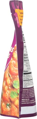 Patak’s Lentil & Veggie Tikka Masala - Vegetarian Indian Curry w/Lentils, Beans, Pumpkin, Sweet Potatoes & Vegetables - Ready-to-Eat Microwaveable Meal - Serve with Rice or Naan - 10.5oz (Pack of 6)