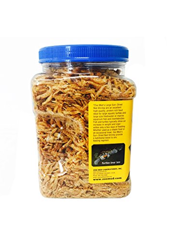 Zoo Med (2 Pack) Large Sun-dried Red Shrimp 10oz Each