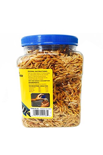 Zoo Med (2 Pack) Large Sun-dried Red Shrimp 10oz Each