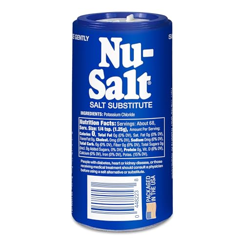 Nu-Salt Sodium-Free Salt Substitute, 3oz Shaker Bottle (Pack of 1)