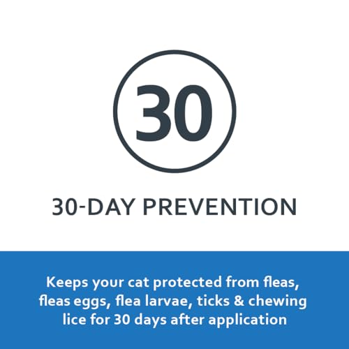 SENTRY Fiproguard Plus for Cats, Flea and Tick Prevention for Cats (1.5 Pounds and Over), Includes 3 Month Supply of Topical Flea Treatments