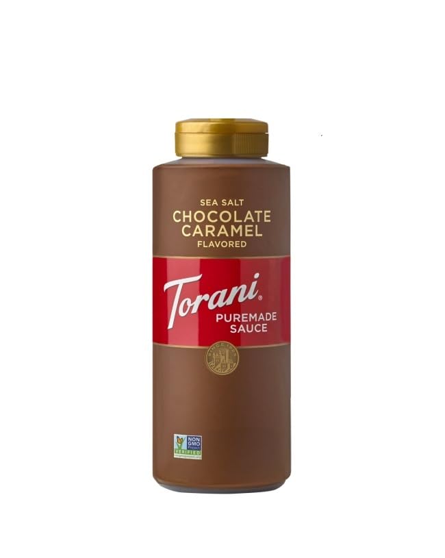 Torani Puremade Sauce, Salted Chocolate Caramel, 16.5 Ounces