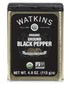 Watkins Gourmet Organic Spice Tin, Ground Black Pepper, 4 oz