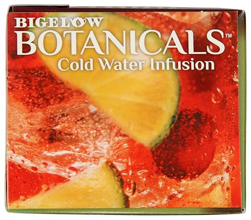 Bigelow Botanicals Cold Water Infusion Strawberry Lemon Orange Blossom Tea Bags 18 Count Box (Pack of 1), Herbal Infusion, Caffeine Free, 18 Tea Bags Total