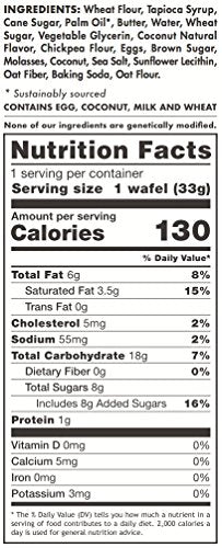 Rip Van Wafels Snack Wafels, Honey and Oats, 1.2oz, 16 Count