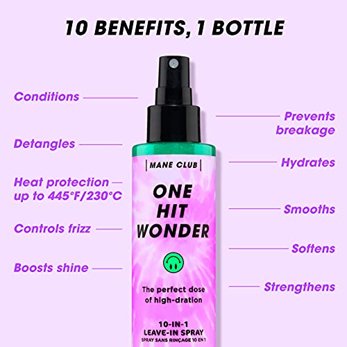 MANE CLUB One Hit Wonder 10-in-1 Leave-In Spray, cruelty free, vegan, no sulfates or parabens, 5.3 Oz