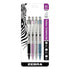 Zebra Pen M-301 Mechanical Pencil, Stainless Steel Barrel, Medium Point, 0.7mm, Assorted Color Grip, 4-Pack