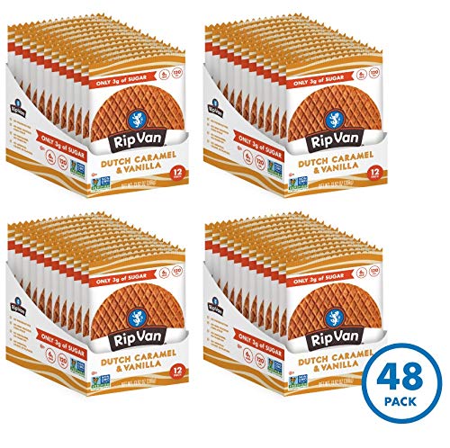 Rip Van Wafels Snack Wafels, Honey and Oats, 1.2oz, 16 Count