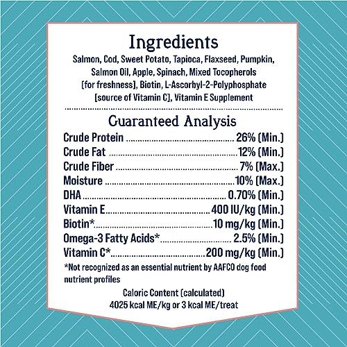 Stewart Freeze Dried Dog Treats, Shine Salmon & Sweet Potato, Made with Omega 3 & Salmon Oil, Grain Free, 4 Ounce Resealable Pouch, Made in USA