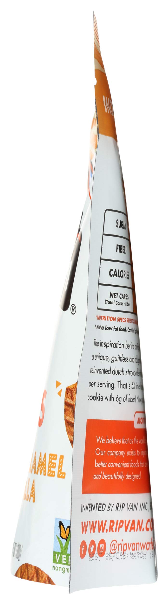 Rip Van Wafels Snack Wafels, Honey and Oats, 1.2oz, 16 Count