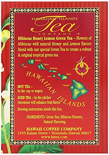 Hawaiian Islands Tea Company Mango Maui Black Tea, All Natural - 20 Teabags (1 Box)