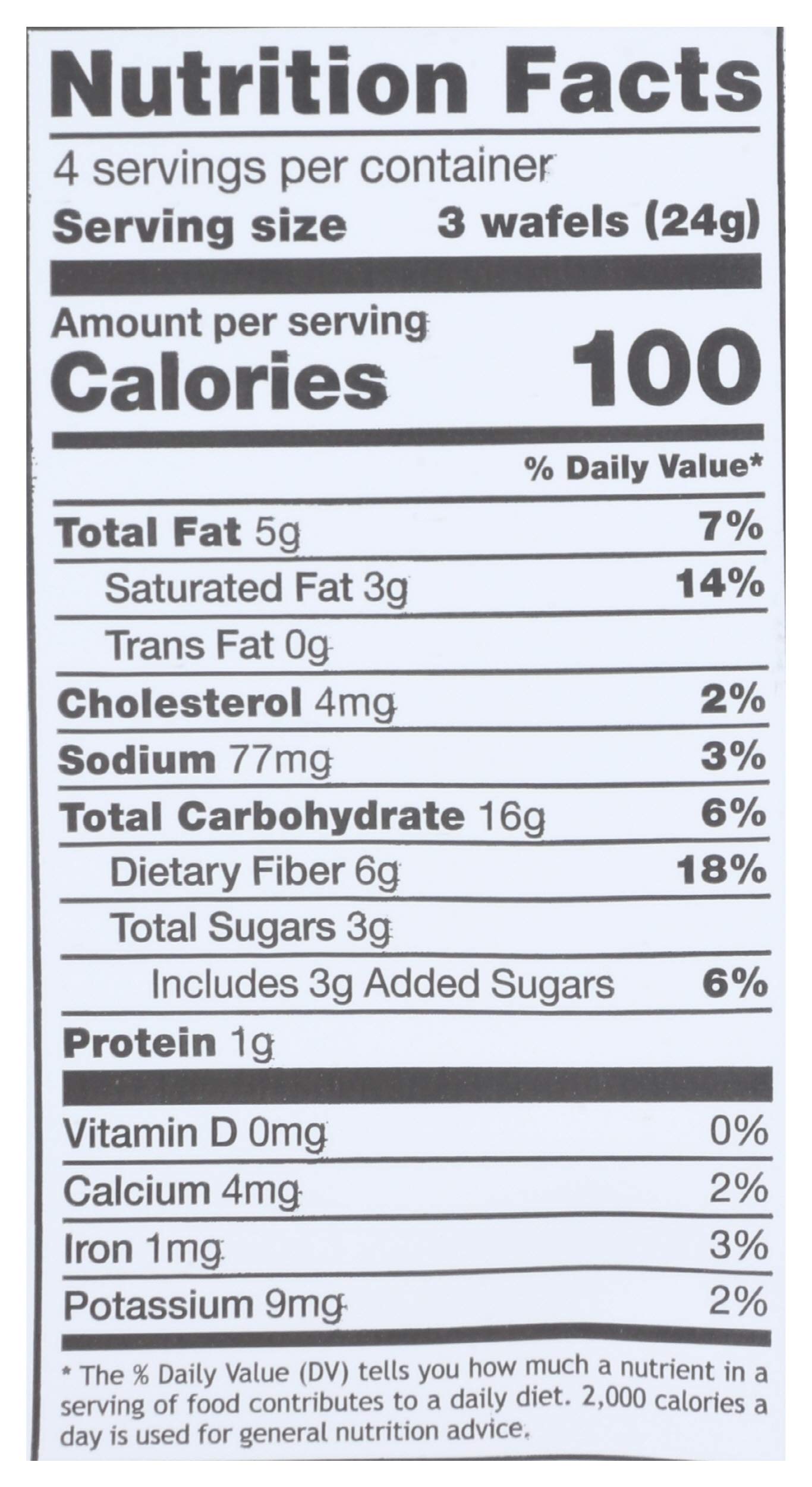 Rip Van Wafels Snack Wafels, Honey and Oats, 1.2oz, 16 Count