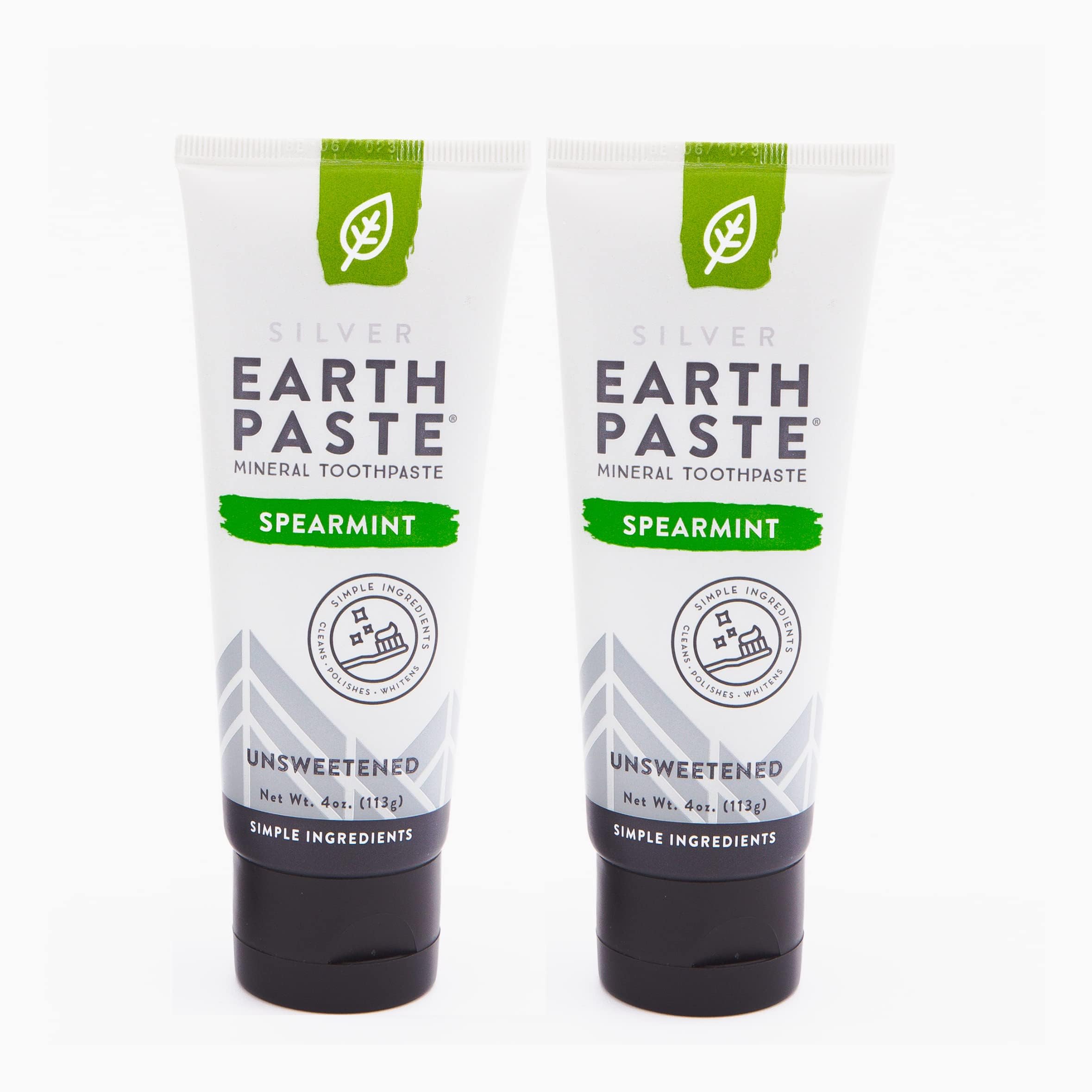 REDMOND - Earthpaste All Natural Non-Fluoride Vegan Non GMO Real Ingredients Toothpaste, Wintergreen 4 Ounce Tube (Pack of 3) (Packaging May Vary)