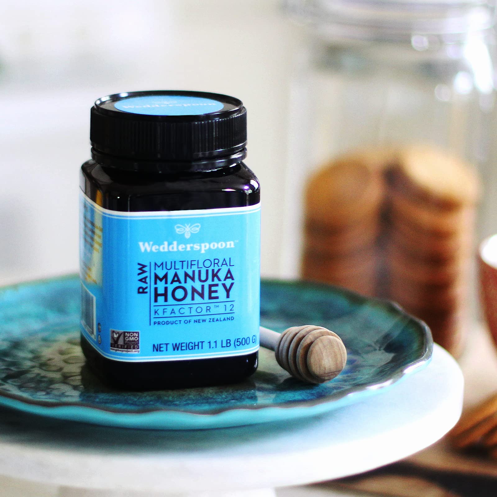 Wedderspoon Raw Premium Manuka Honey, KFactor 12, 8.8 Oz, Unpasteurized, Genuine New Zealand Honey, Non-GMO Superfood, Traceable from Our Hives to Your Home