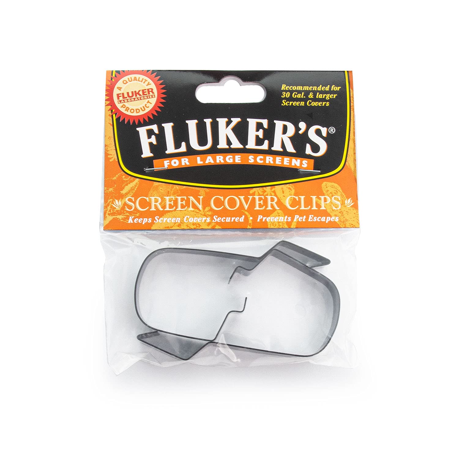 Fluker's Metal Screen Cover Clip for Reptile Terrariums