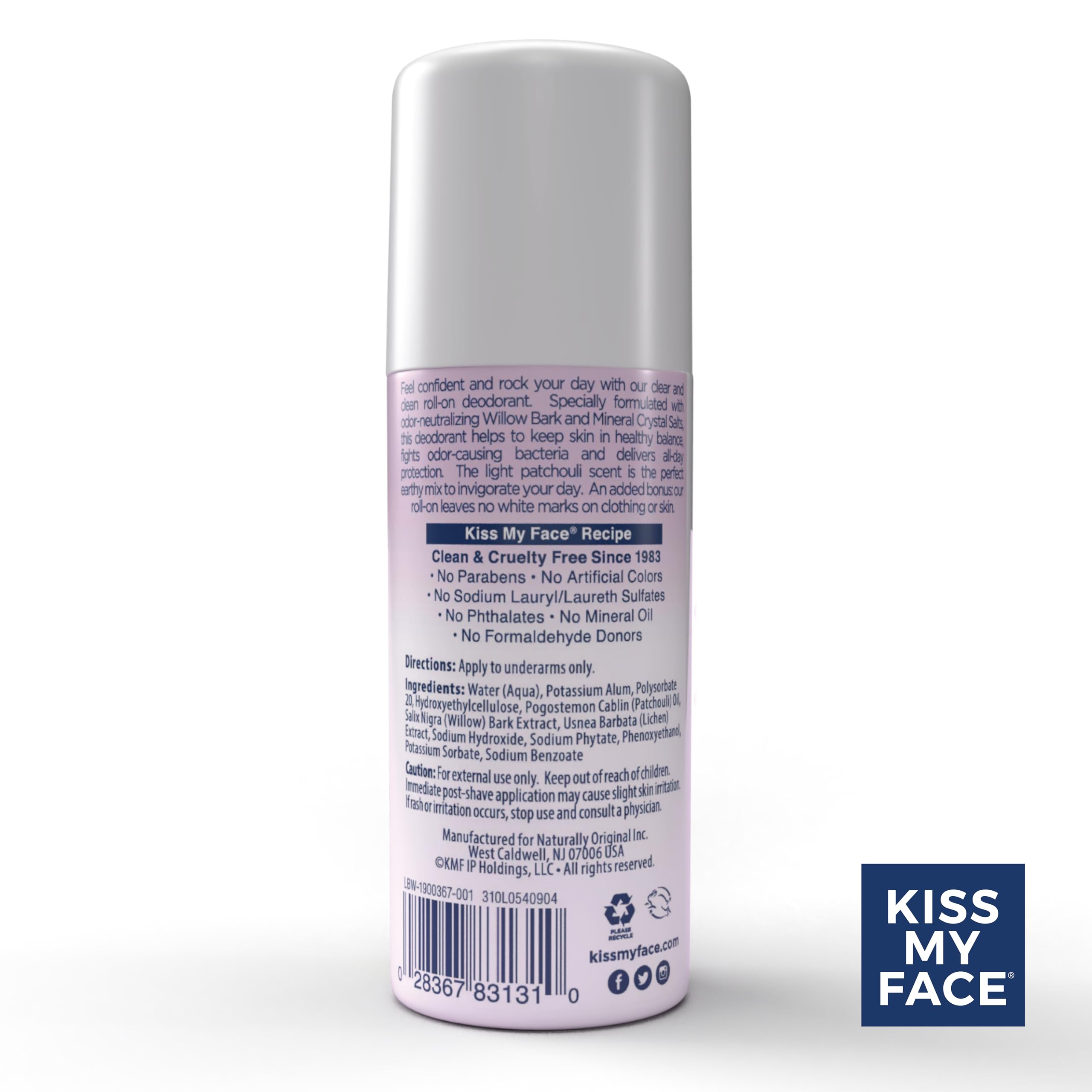 Kiss My Face Liquid Rock Roll On Deodorant - Patchouli, 3 oz