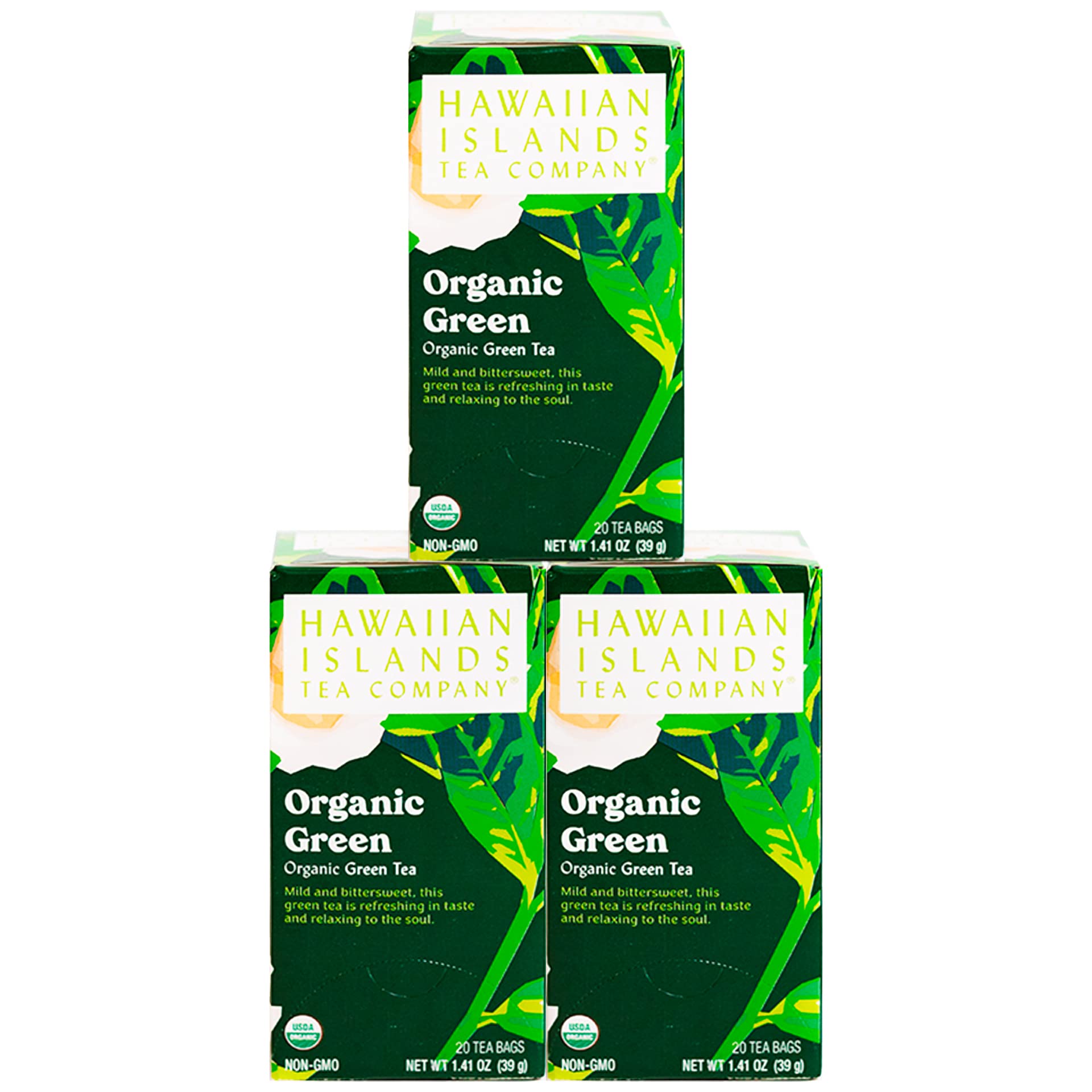 Hawaiian Islands Tea Company Mango Maui Black Tea, All Natural - 20 Teabags (1 Box)