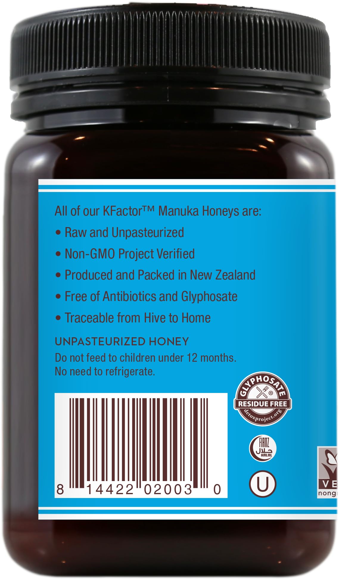 Wedderspoon Raw Premium Manuka Honey, KFactor 12, 8.8 Oz, Unpasteurized, Genuine New Zealand Honey, Non-GMO Superfood, Traceable from Our Hives to Your Home