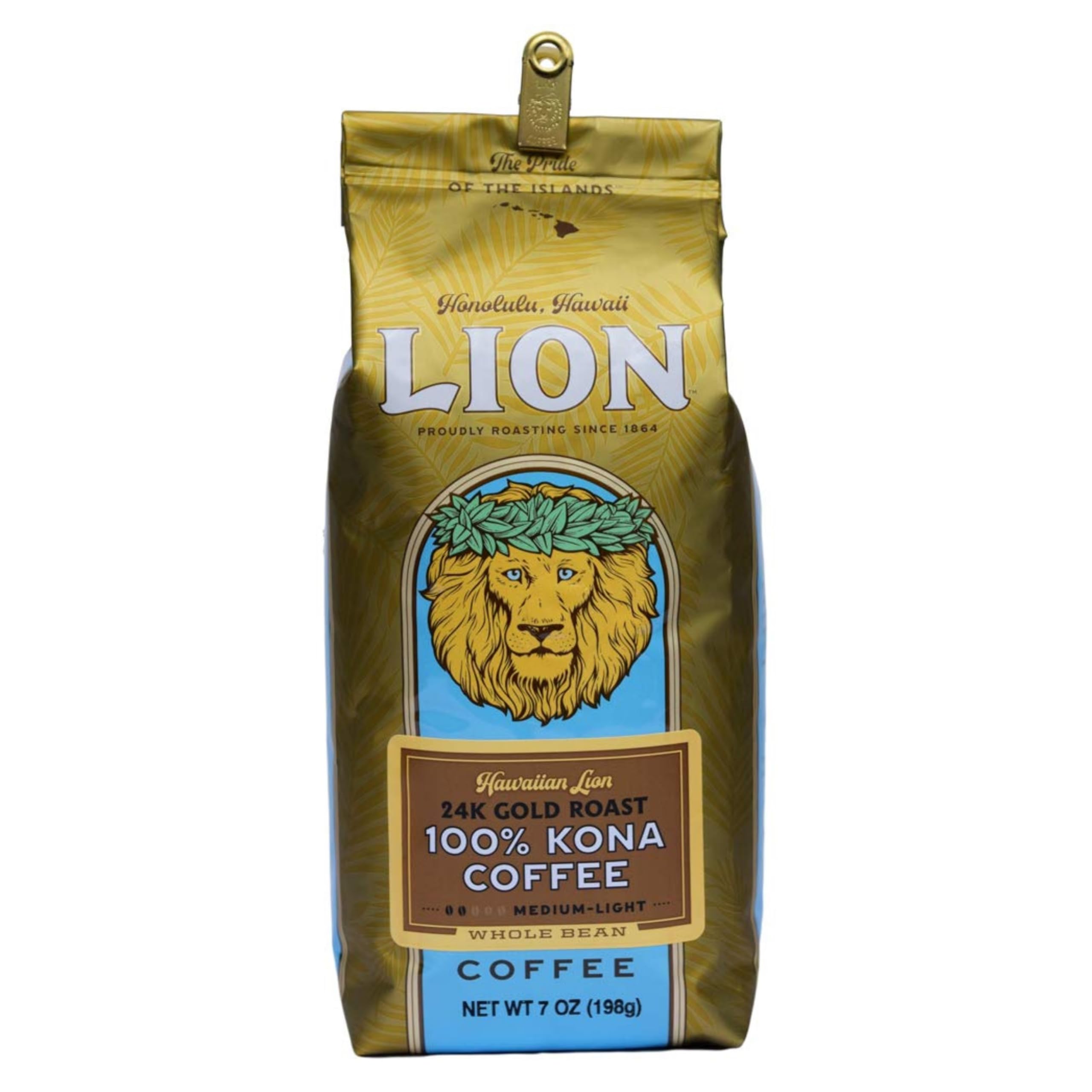 Lion Coffee Vanilla Macadamia Flavored Ground Coffee, Light Roast, Hawaiian Inspired Taste - 10 Ounce Bag