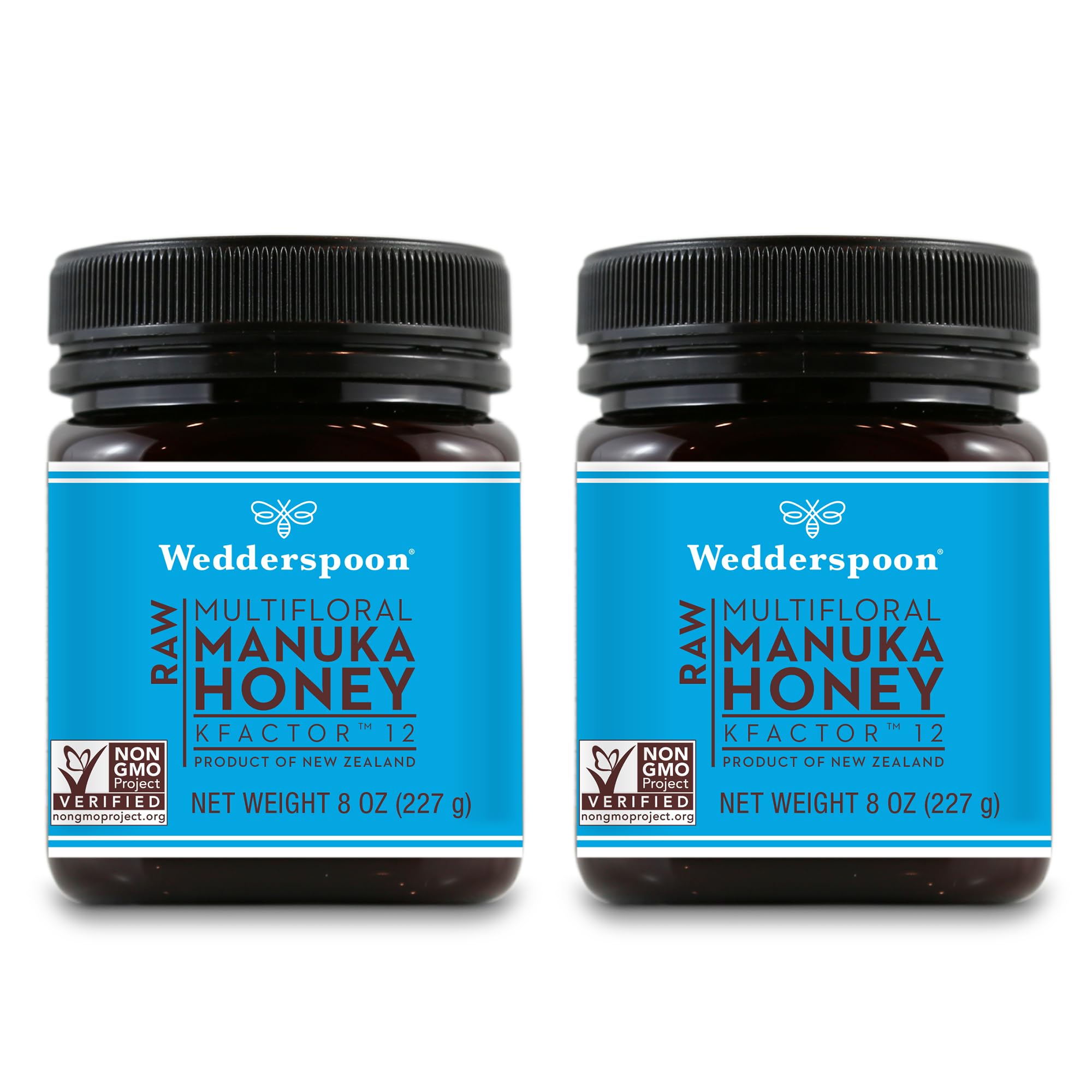 Wedderspoon Raw Premium Manuka Honey, KFactor 12, 8.8 Oz, Unpasteurized, Genuine New Zealand Honey, Non-GMO Superfood, Traceable from Our Hives to Your Home