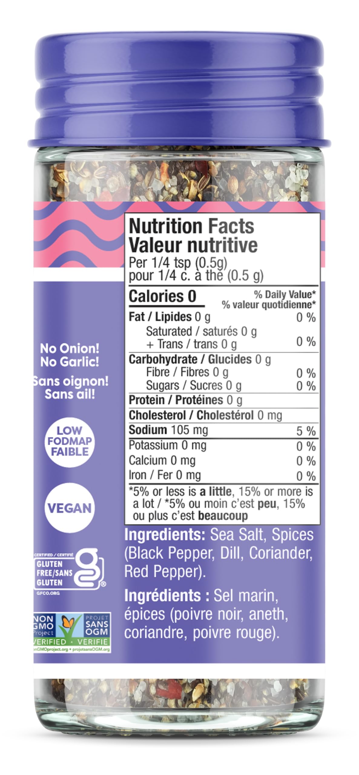 Fody Foods Taco Seasoning, 2.6 Oz, Garlic and Onion Free, Low FODMAP Certified, Gut & IBS Friendly, Vegan, Non-GMO, Gluten Free, Keto Friendly