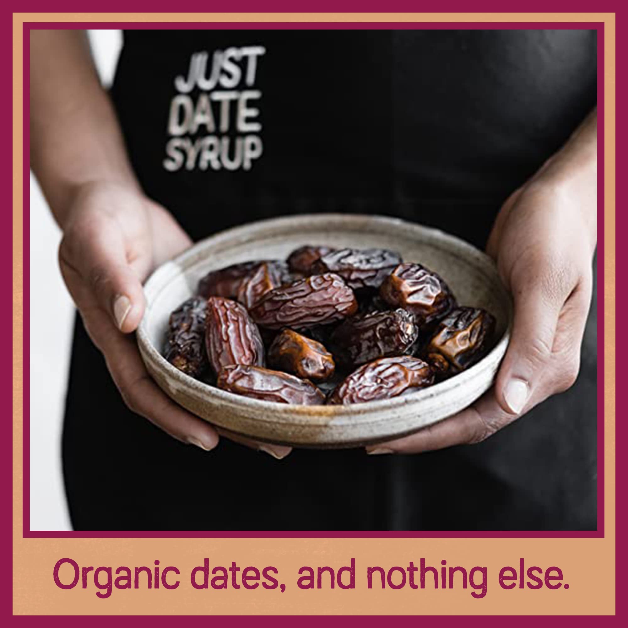 Just Date Syrup : Organic Date Sweetener | One 8.8 OZ Squeeze Bottle I Low-Glycemic, Vegan, Paleo | 1 Ingredient : 100% Organic Medjool Dates