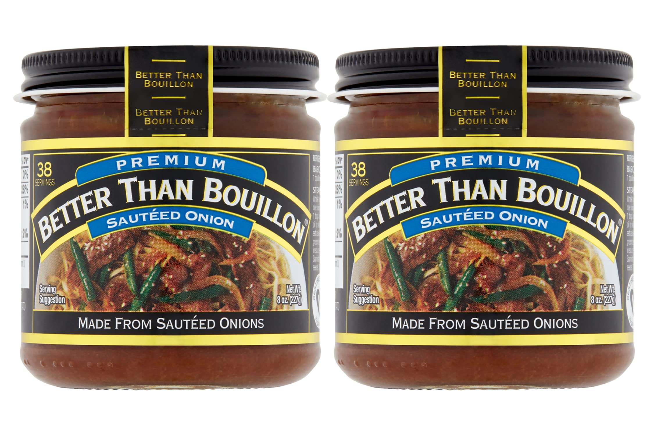 Better Than Bouillon Premium Sauteed Onion Base, Made from Sauteed Onions, Blendable Base for Added Flavor, 38 Servings Per Jar (8 Ounce (Pack of 1))