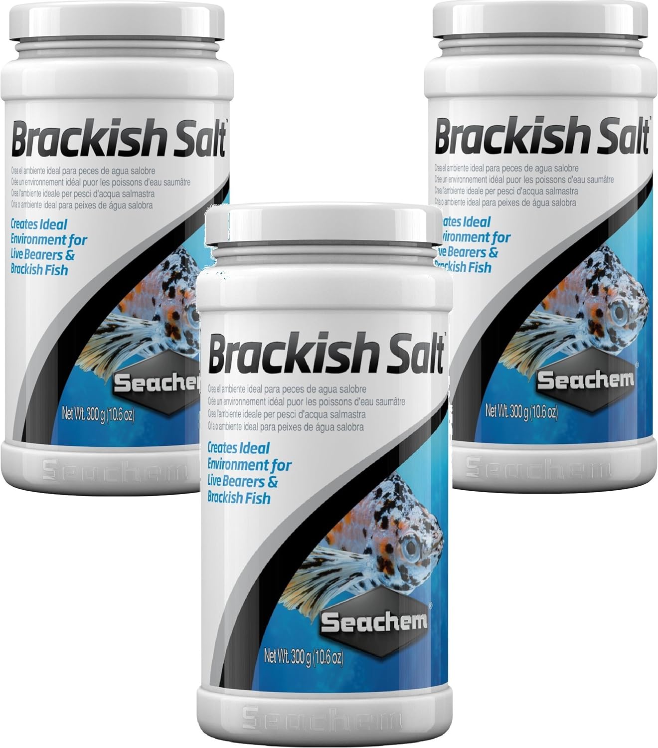 Seachem Brackish Salt (3 Pack / 300 Grams Each)