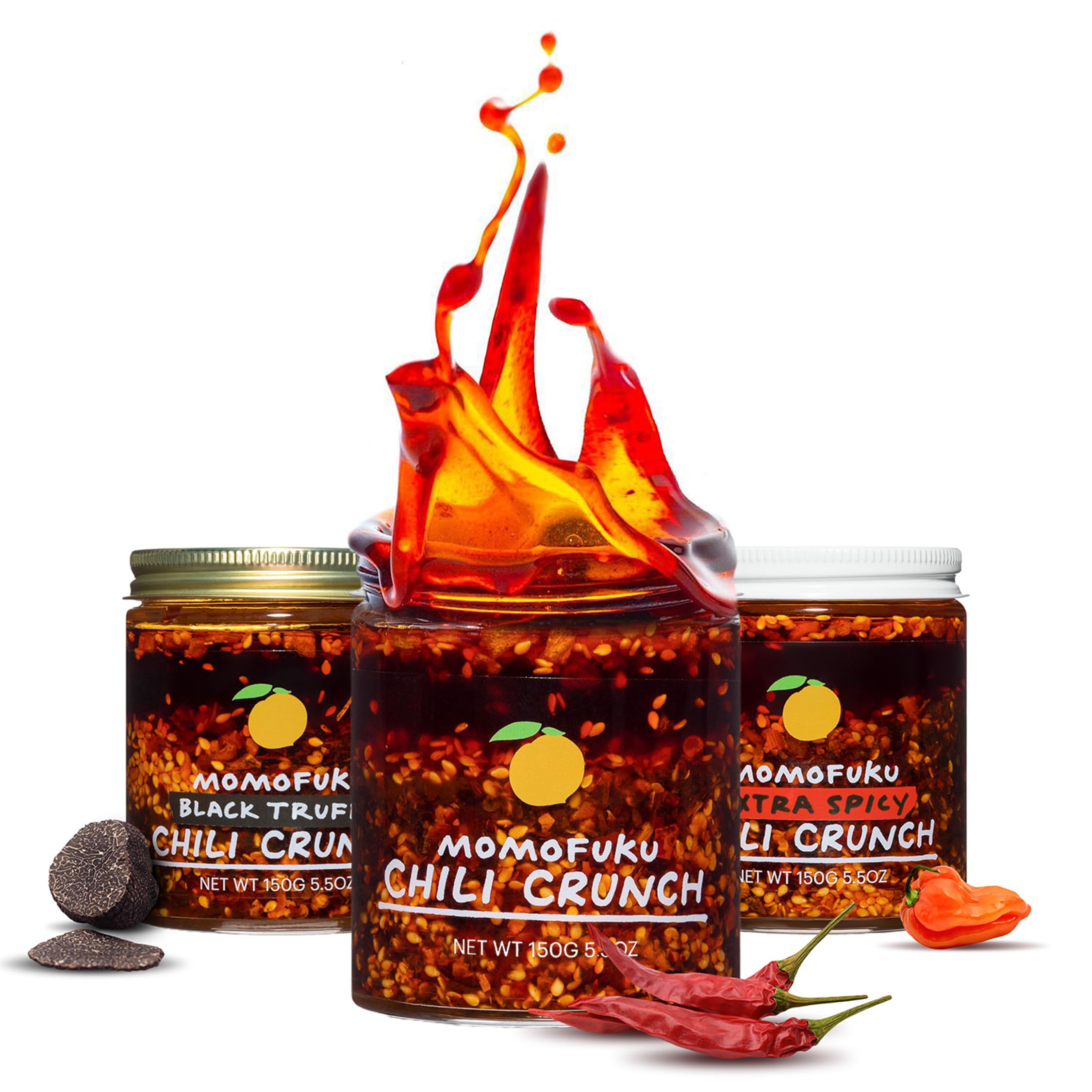 Momofuku Extra Spicy Chili Crunch by David Chang, (5.5 Ounces), Oil with Crunchy Garlic and Shallots, Crisp for Cooking as Sauce or Topping, 1 Pack