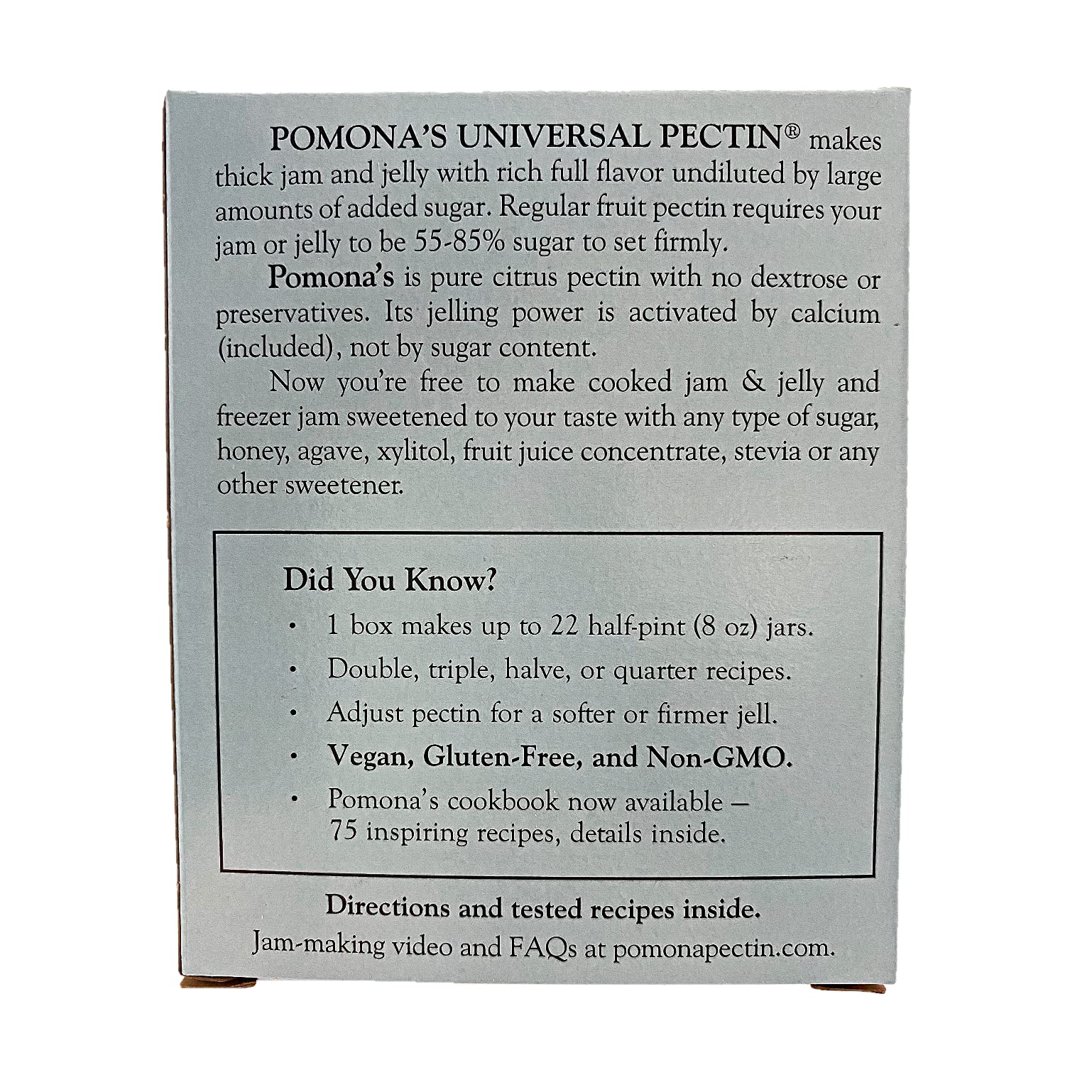Pomonas Universal Pectin 6 Count 1.1 Ounce Boxes (6.6 Ounces Total) - Perfect for Making Jams and Jelly - Contains No Sugar or Preservatives