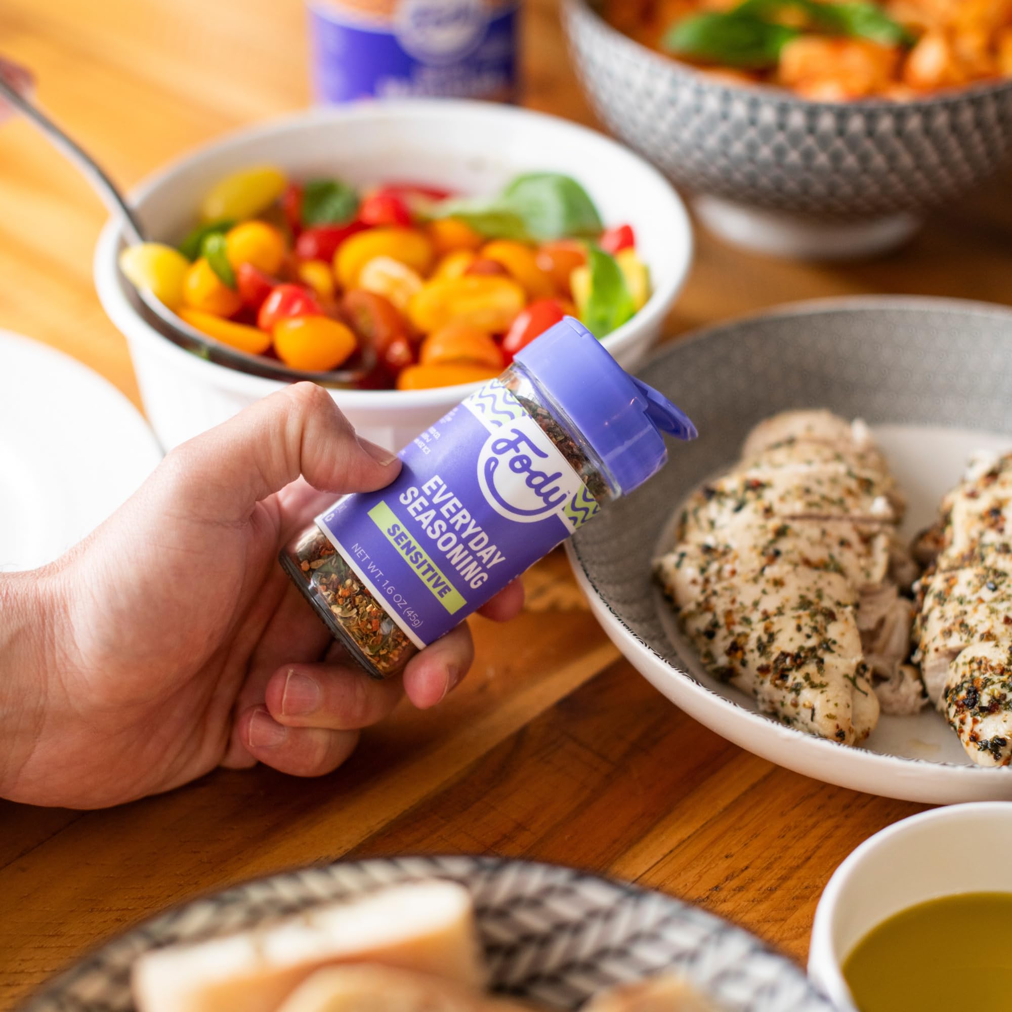 Fody Foods Taco Seasoning, 2.6 Oz, Garlic and Onion Free, Low FODMAP Certified, Gut & IBS Friendly, Vegan, Non-GMO, Gluten Free, Keto Friendly