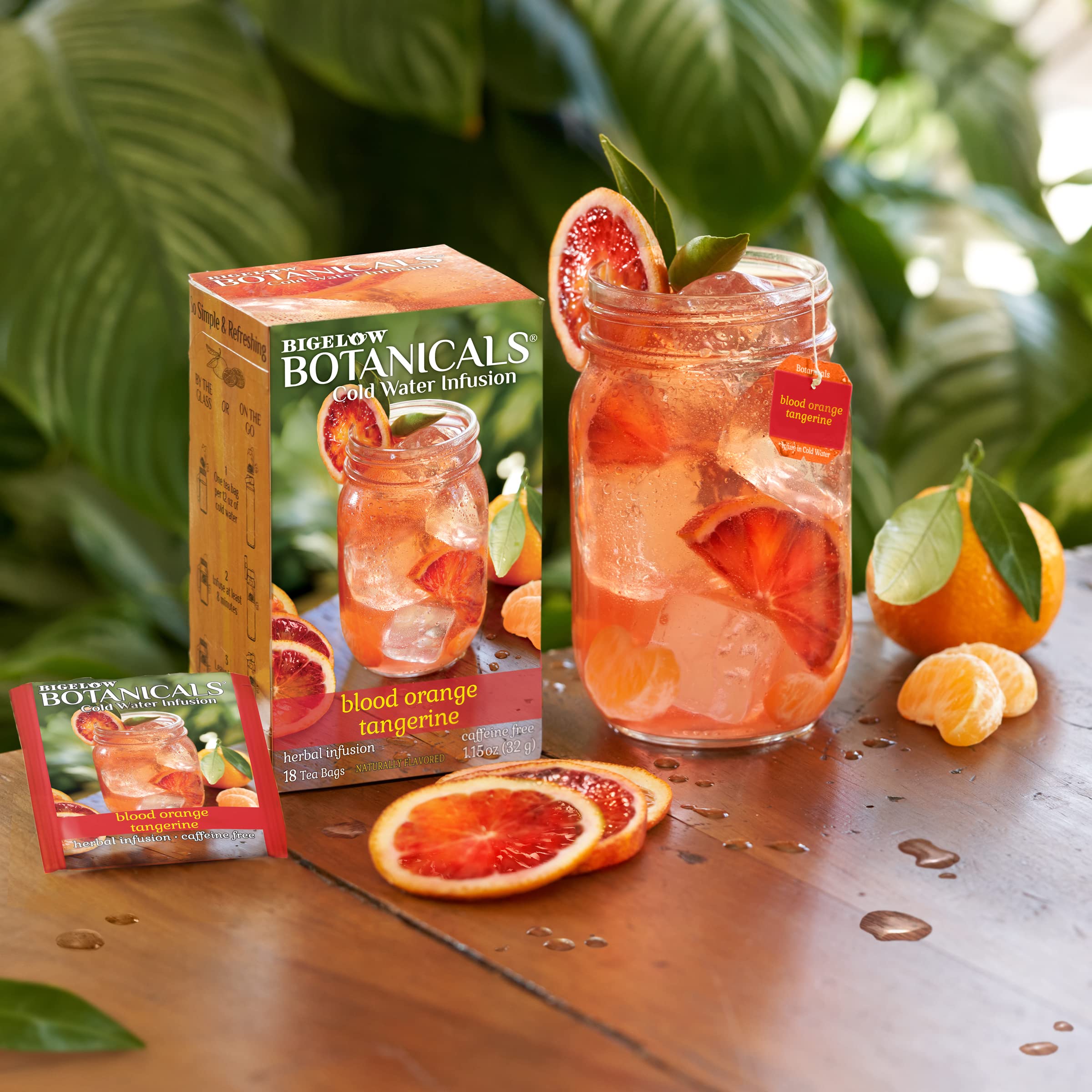 Bigelow Botanicals Cold Water Infusion Strawberry Lemon Orange Blossom Tea Bags 18 Count Box (Pack of 1), Herbal Infusion, Caffeine Free, 18 Tea Bags Total