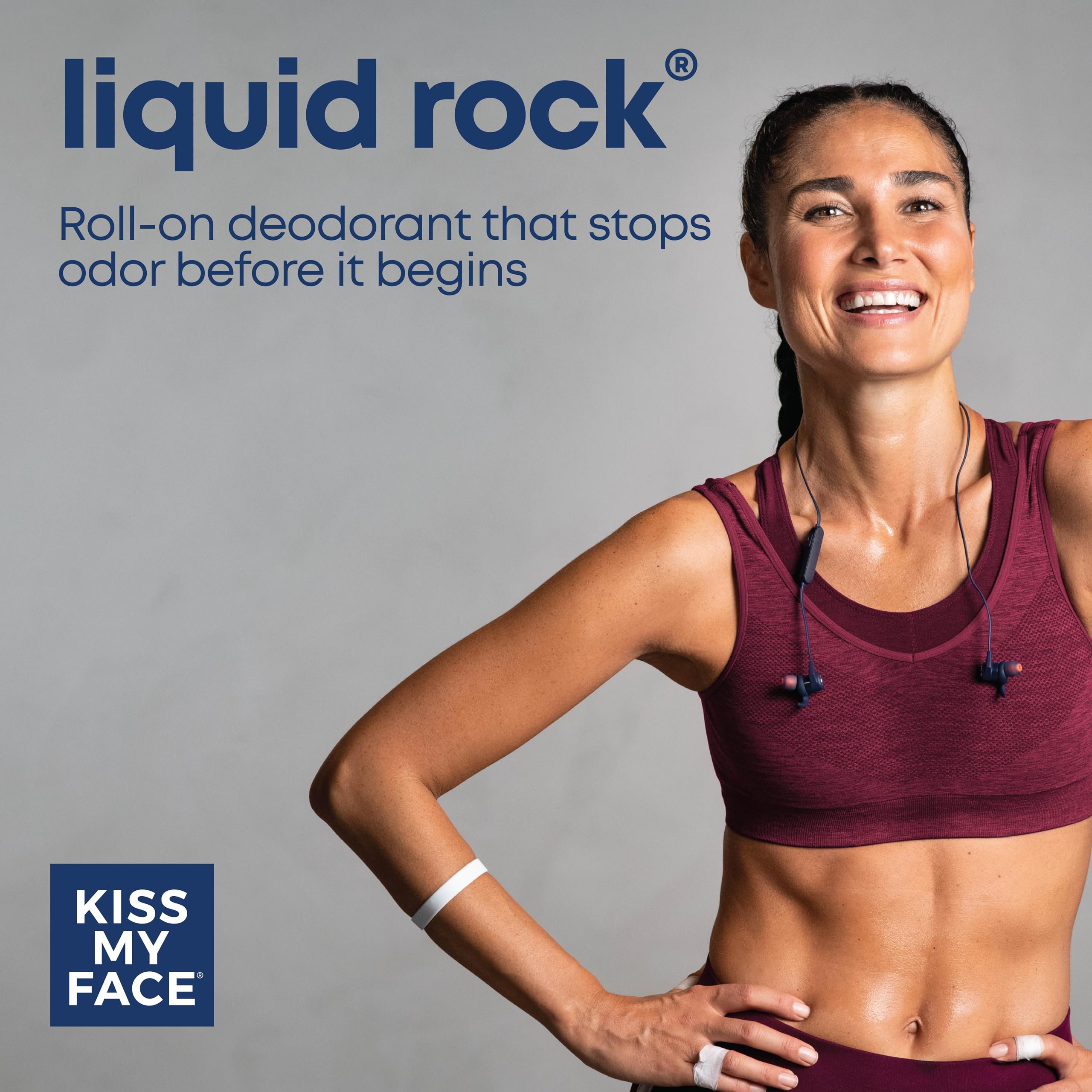 Kiss My Face Liquid Rock Roll On Deodorant - Patchouli, 3 oz