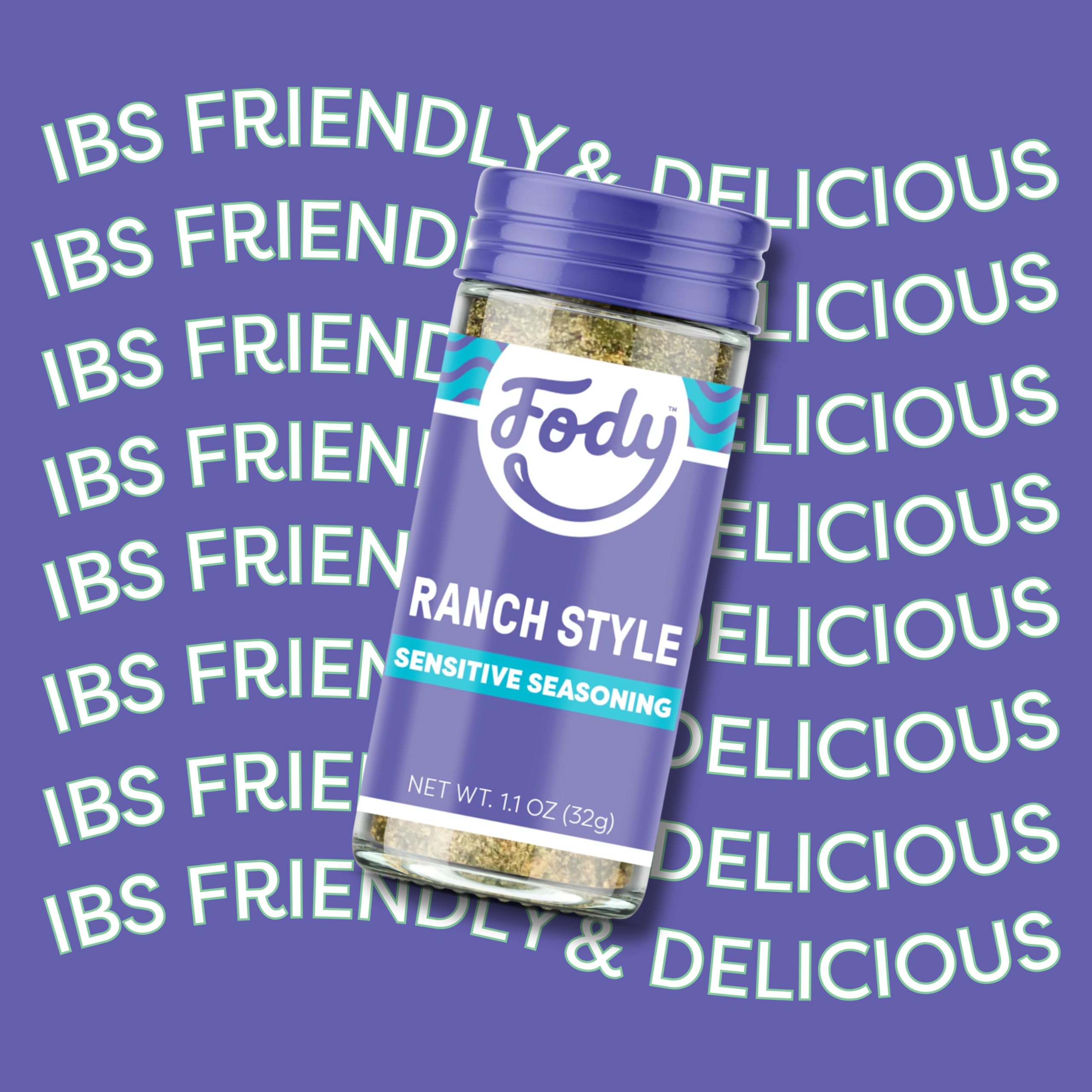 Fody Foods Taco Seasoning, 2.6 Oz, Garlic and Onion Free, Low FODMAP Certified, Gut & IBS Friendly, Vegan, Non-GMO, Gluten Free, Keto Friendly